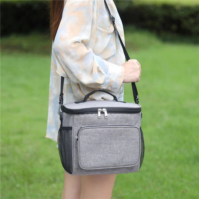 Bolsa Térmica para Marmita com Alça Ajustável e Bolsos Laterais