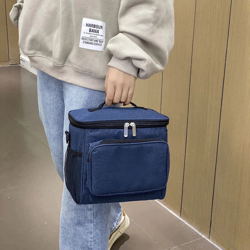 Bolsa Térmica para Marmita com Alça Ajustável e Bolsos Laterais