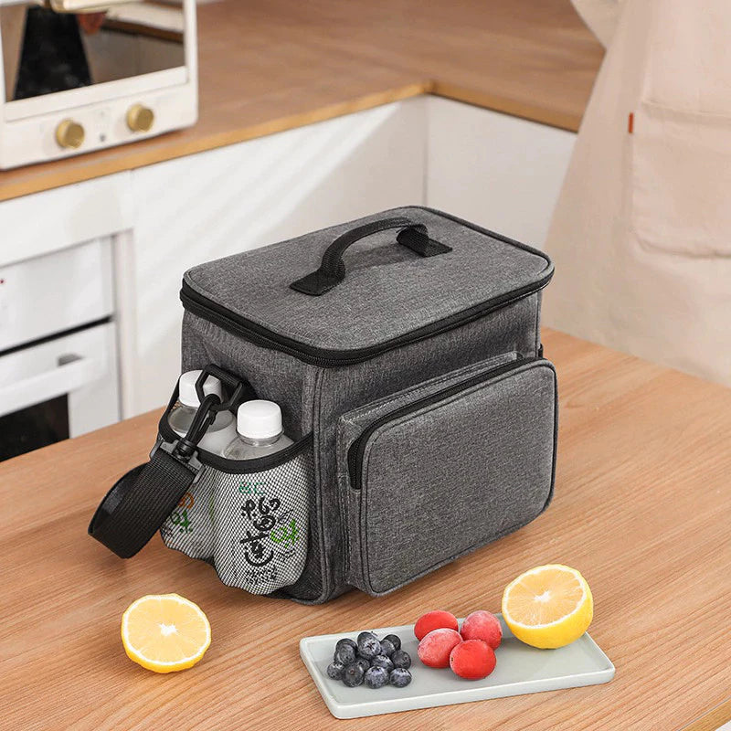 Bolsa Térmica para Marmita com Alça Ajustável e Bolsos Laterais